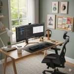 Beautiful and Smart Work from Home Office Setup