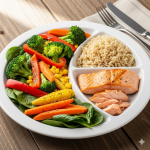 Diabetes reversal plate method half vegetables quarter protein quarter carbs