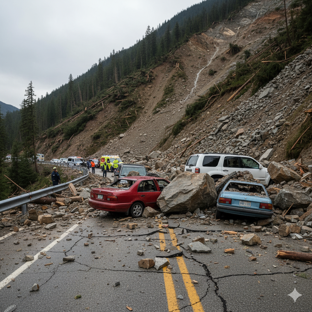 Himachal uttarakhand landslide (AI Generated)