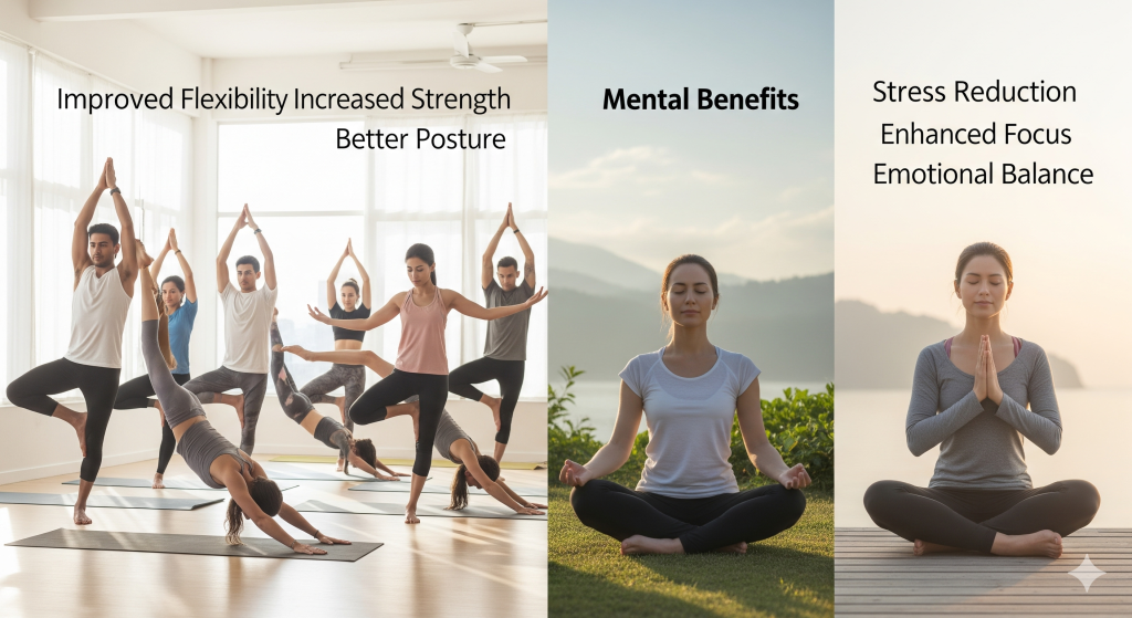 Infographic-showing-yoga-and-pranayama-health-benefits