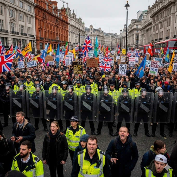London Anti-Immigration Protest