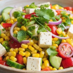 Sweet Corn Paneer Cafe Salad