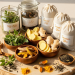 collection of Ayurvedic herbal teas