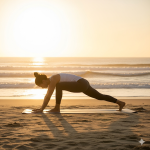 person performing a Sun Salutation