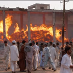Abbottabad fire incident, shop blaze Pakistan, massive fire in Abbottabad market