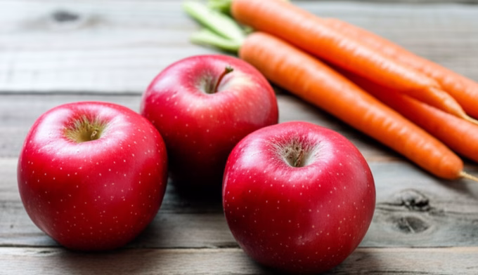 Apples and carrots
