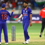 Arshdeep Singh and Virat Kohli