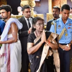 Draupadi Murmu at sabarimala temple