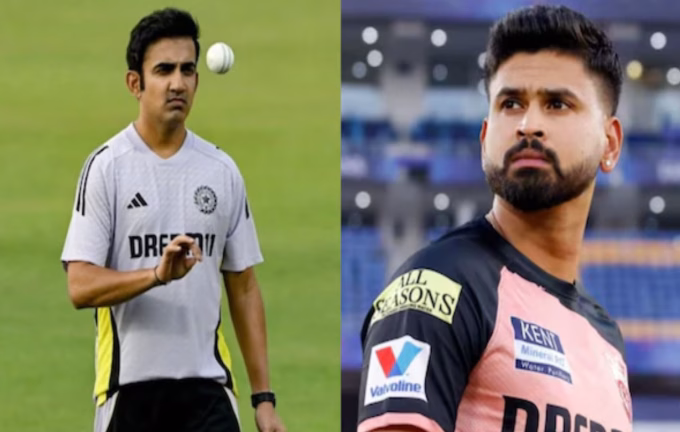 Gautam Gambhir reacts to Shreyas Iyer’s dismissal