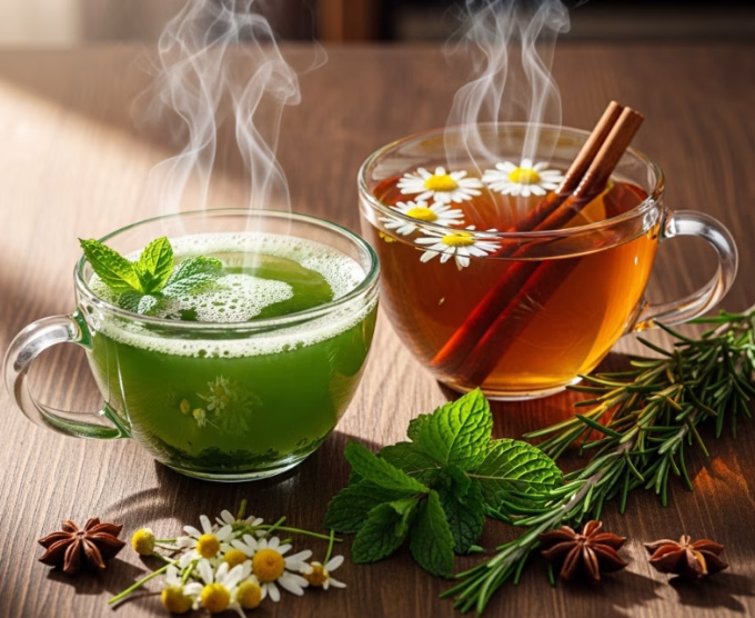 Green Tea and Herbal Tea