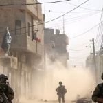 Israeli troops in Rafah during conflict