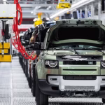 Jaguar Land Rover factory assembly line