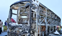 Andhra pradesh Bus Fire Accident