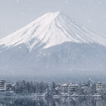 Mount Fuji snowfall 2025