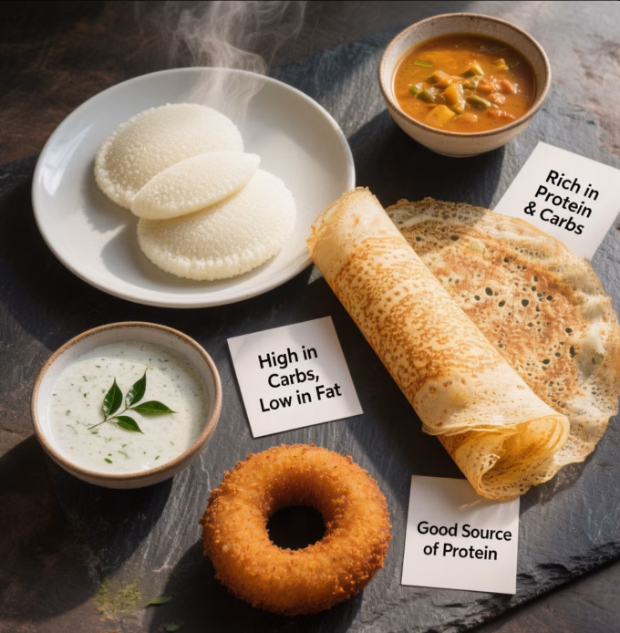 Nutritional benefits of popular South Indian breakfast