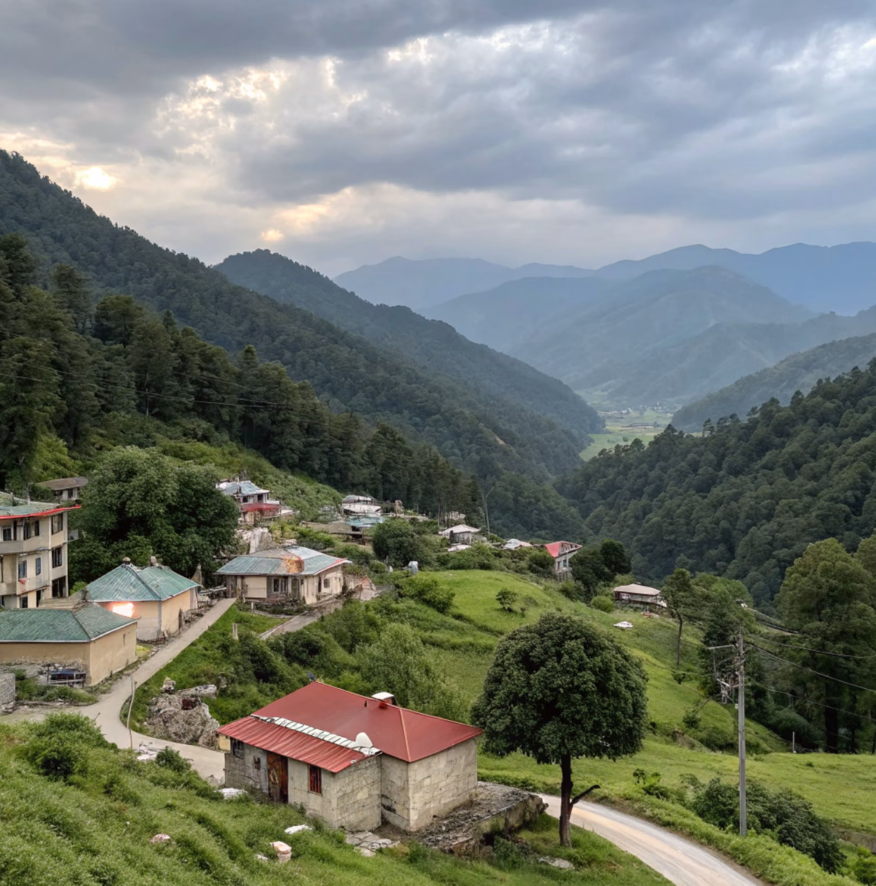 Peaceful mountain villages near Delh