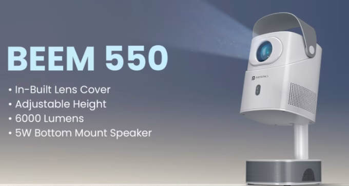 Portronics Beem 550 Projector Launched