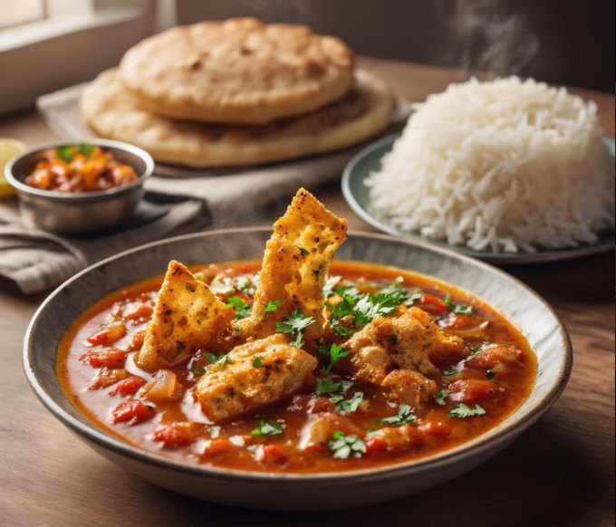 Rajasthani papad curry