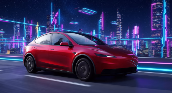 Tesla Model Y red