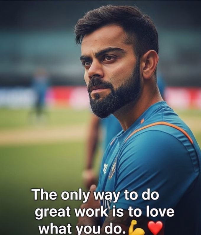Virat Kohli's Instagram post