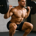 athletic build and muscle