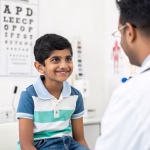 confident-Indian-child-at-a-pediatric-eye-checkup