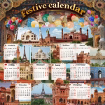 festive calendar overlay