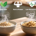 oats and a bowl of dalia