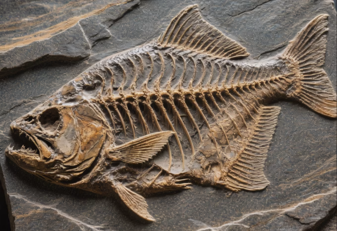 old salmonid fossil
