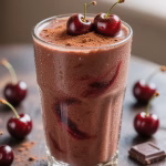 rich chocolate cherry smoothie