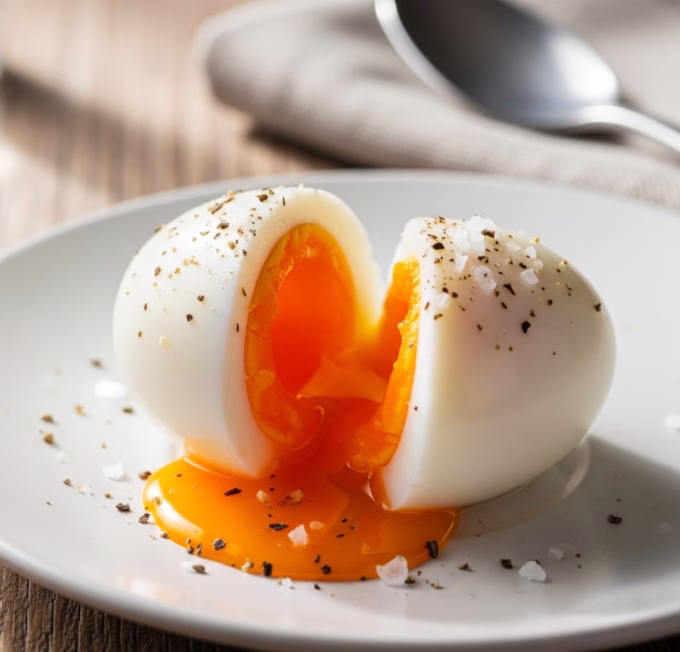 soft-boiled egg with a runny yolk