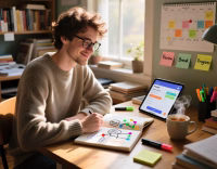 student feeling confident