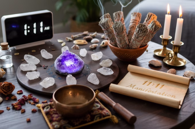 1111 manifestation ritual setup