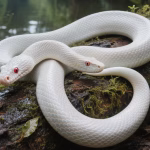 Albino Asian water snake