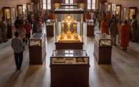 Buddha-relics-exhibition-Sarnath