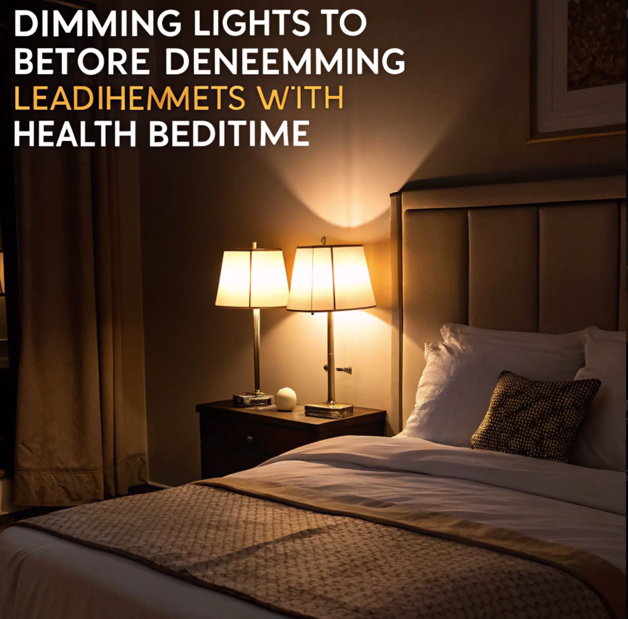 Dimming lights before bed