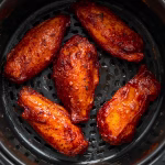 Golden-brown crispy BBQ chicken wings