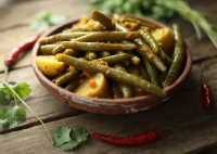 Green beans potatoes Indian recipe
