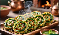 Hara Bhara Kabab Pinwheels