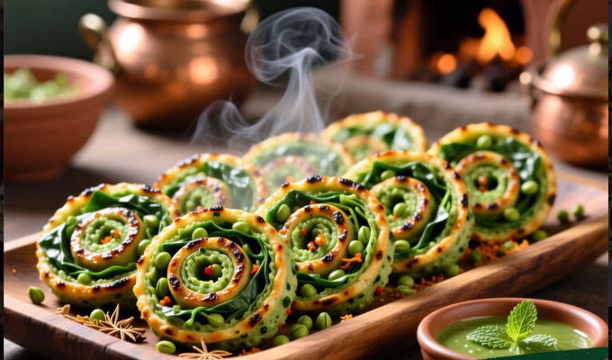 Hara Bhara Kabab Pinwheels