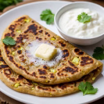 Homemade gobi paratha