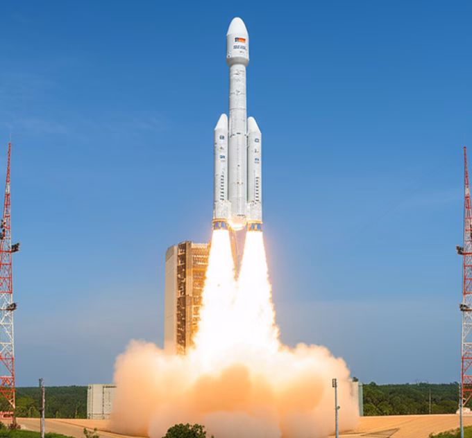 ISRO LVM3 rocket launch