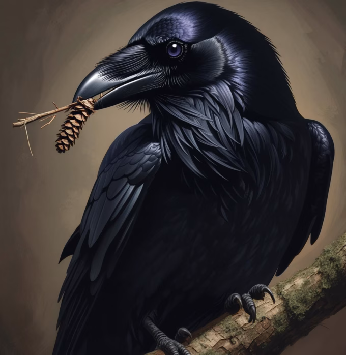 Intelligent raven using tools