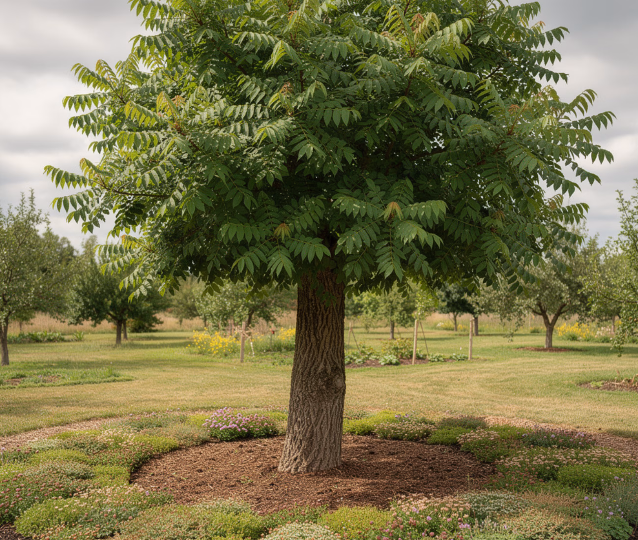 Manchurian walnut tree