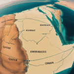 Map showing GCC countries