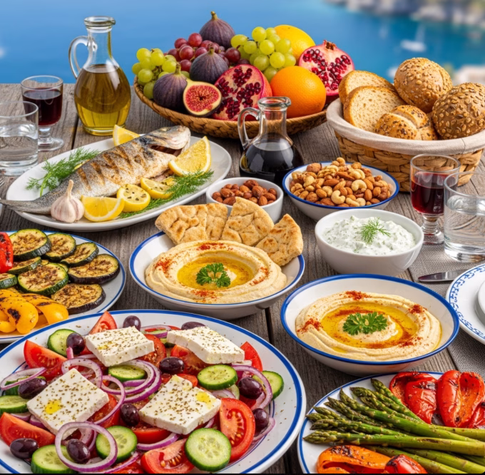 Mediterranean healthy foods