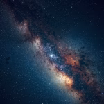 Milky Way galaxy with star orbits