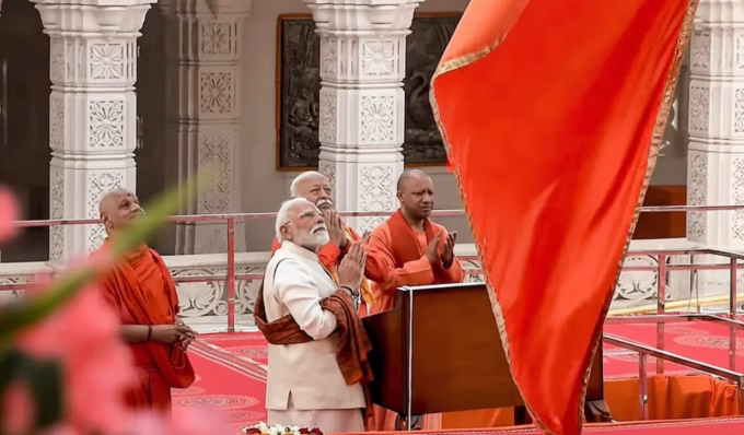 Flag Hoisting at Ram Temple Marks Revival of Indian Civilization and Unity: PM Modi