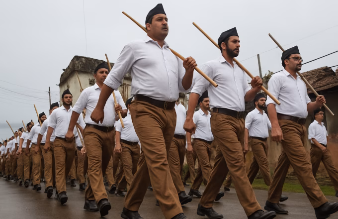 RSS Conducts Route March in Kalaburagi, Karnataka; Congress Leader Priyank Kharge’s Comments on Permissions