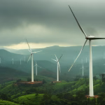 Ramakkalmedu hills with wind turbines